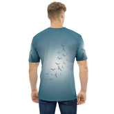 Halloween-themed design on Men's Crew Neck T-Shirt